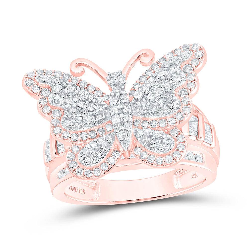 1 1/2CTW-DIA NK FASHION BUTTERFLY RING
