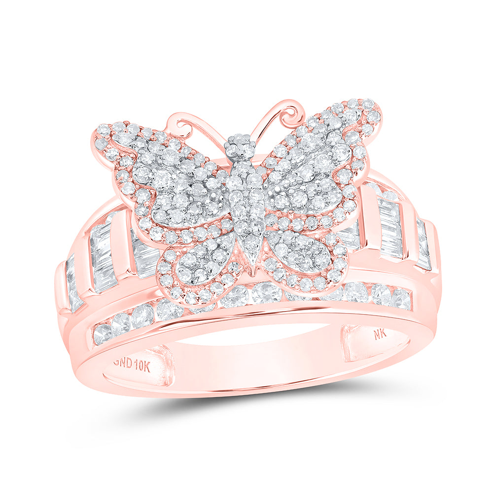 1CTW-DIA NK FASHION BUTTERFLY RING