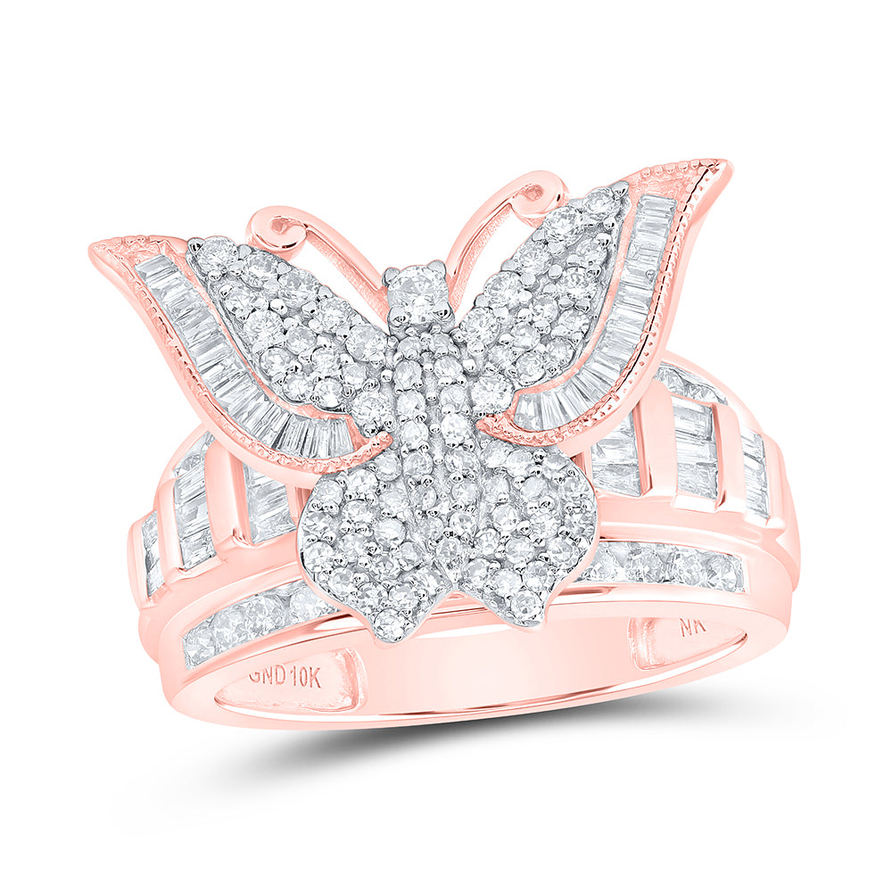1CTW-DIA NK FASHION BUTTERFLY RING