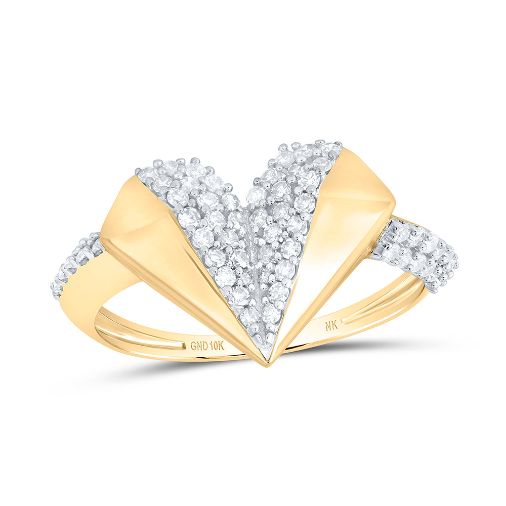 3/8CTW-DIA NK GIFT HEART RING