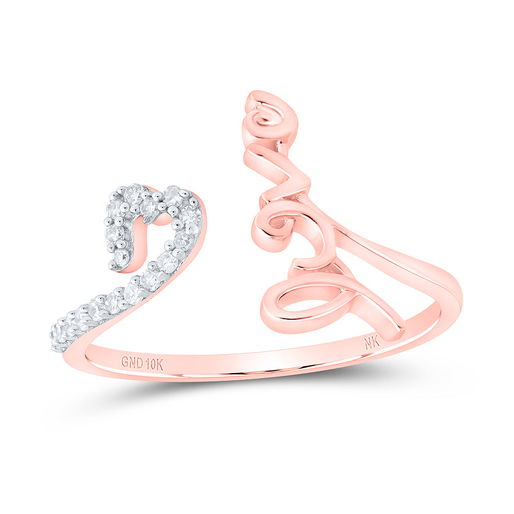1/10CTW-DIA NK GIFT LOVE HEART RING