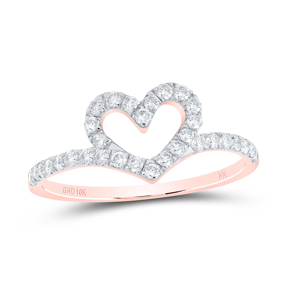 3/8CTW-DIA NK GIFT HEART RING