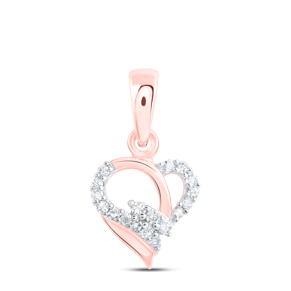 1/20CTW-DIA NK GIFT HEART PENDANT