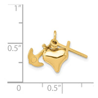 Load image into Gallery viewer, 14K 3D Faith, Hope And Charity Charm
