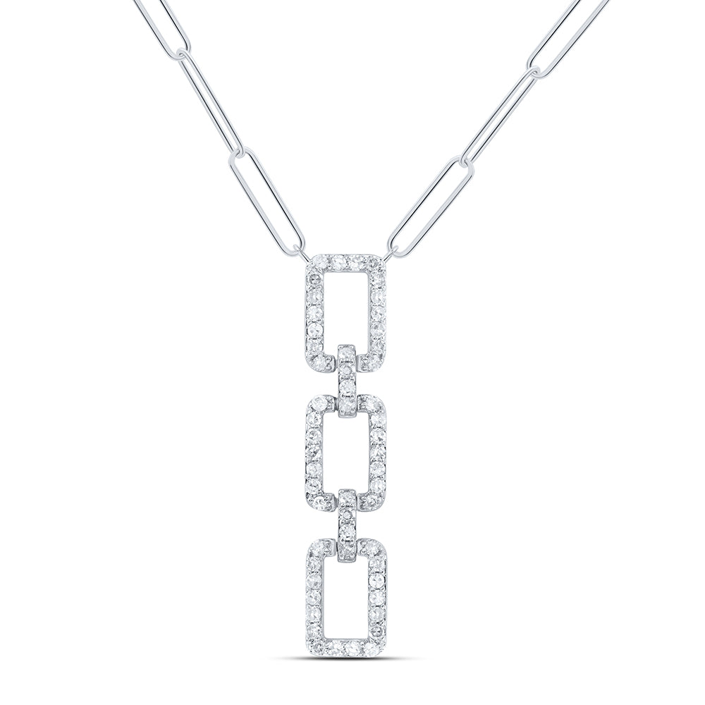 1/4CTW-DIA NK FASHION NECKLACE (18-INCH)