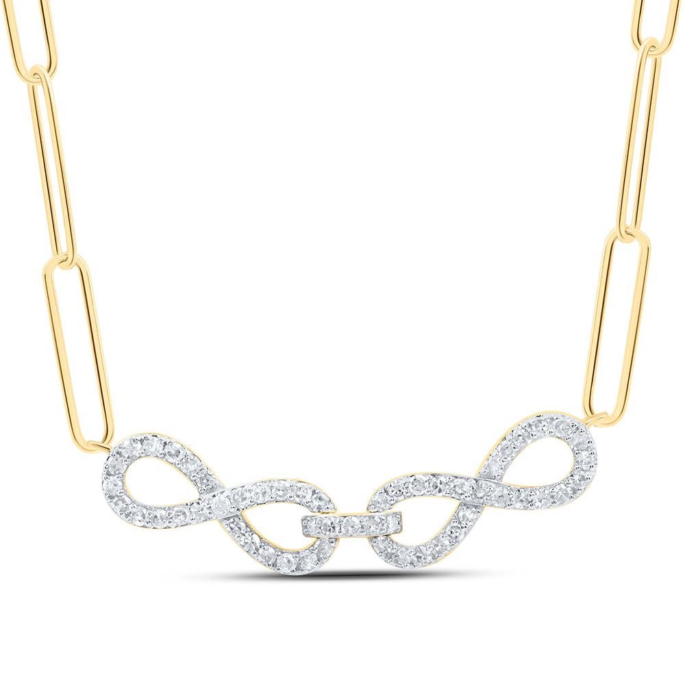1/4CTW-DIA NK FASHION NECKLACE (18-INCH)