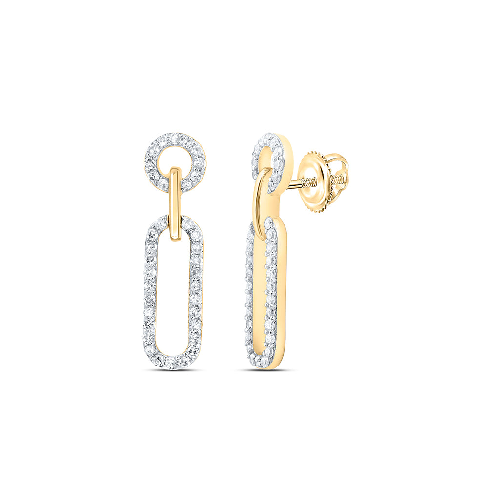 3/8CTW-DIA NK FASHION DANGLING EARRING