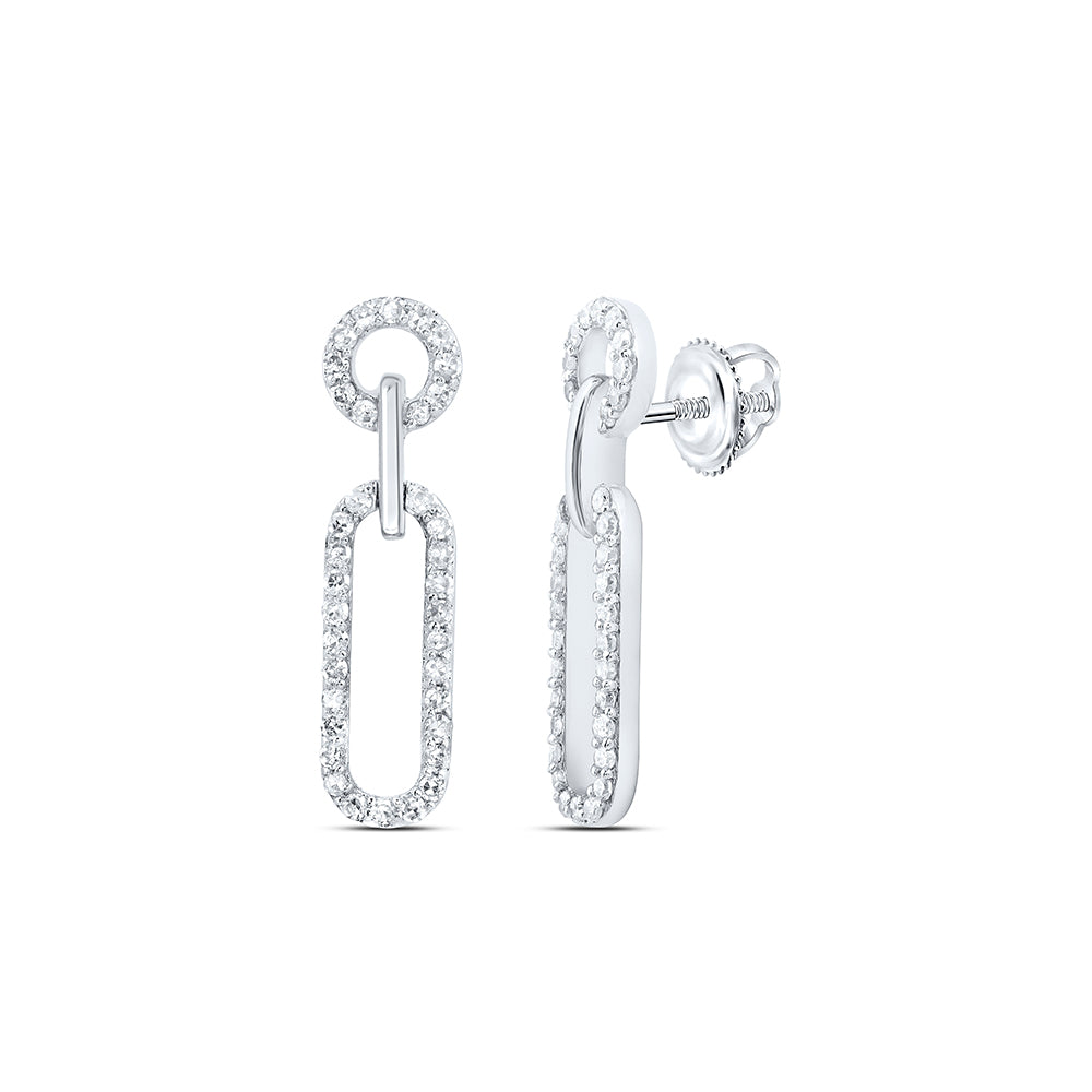 3/8CTW-DIA NK FASHION DANGLING EARRING