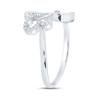 Load image into Gallery viewer, 1/10CTW-DIA NK GIFT BUTTERFLY HEART RING

