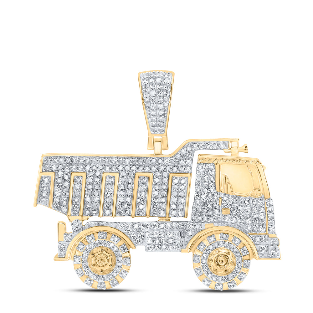 1 1/5CTW-DIA NK TRUCK MENS CHRAM