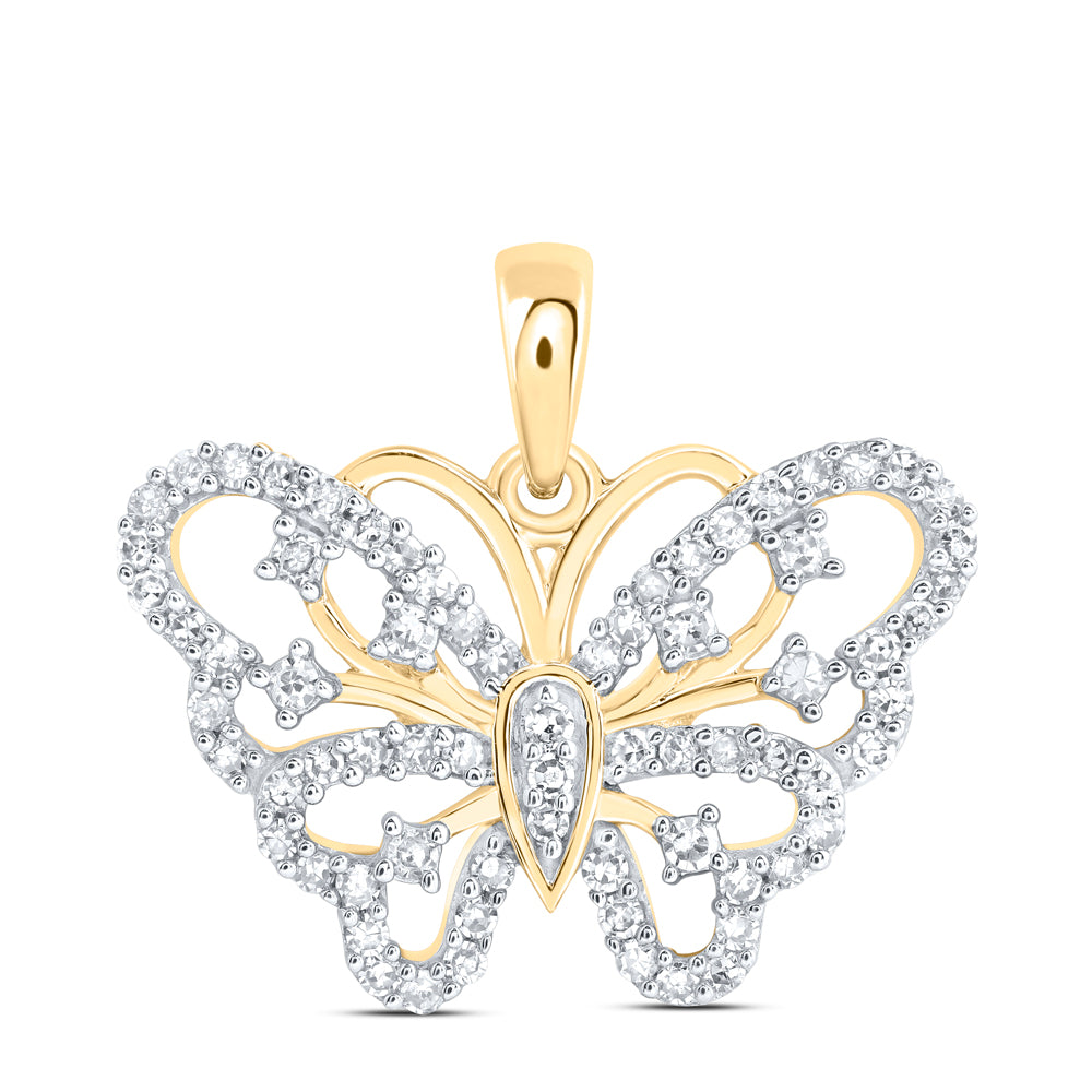 1/3CTW-DIA NK GIFT BUTTERFLY PENDANT
