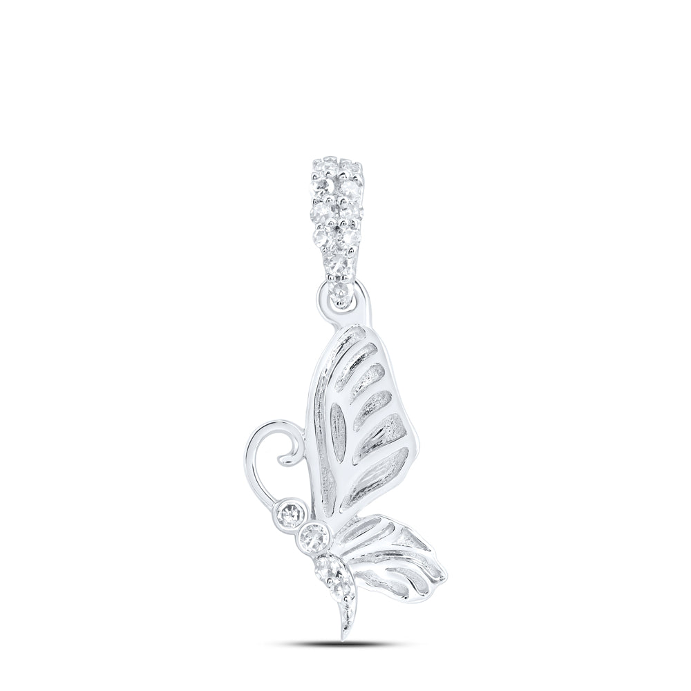 1/20CTW-DIA NK GIFT BUTTERFLY PENDANT