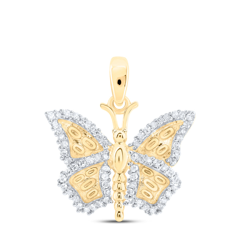 1/5CTW-DIA NK GIFT BUTTERFLY PENDANT