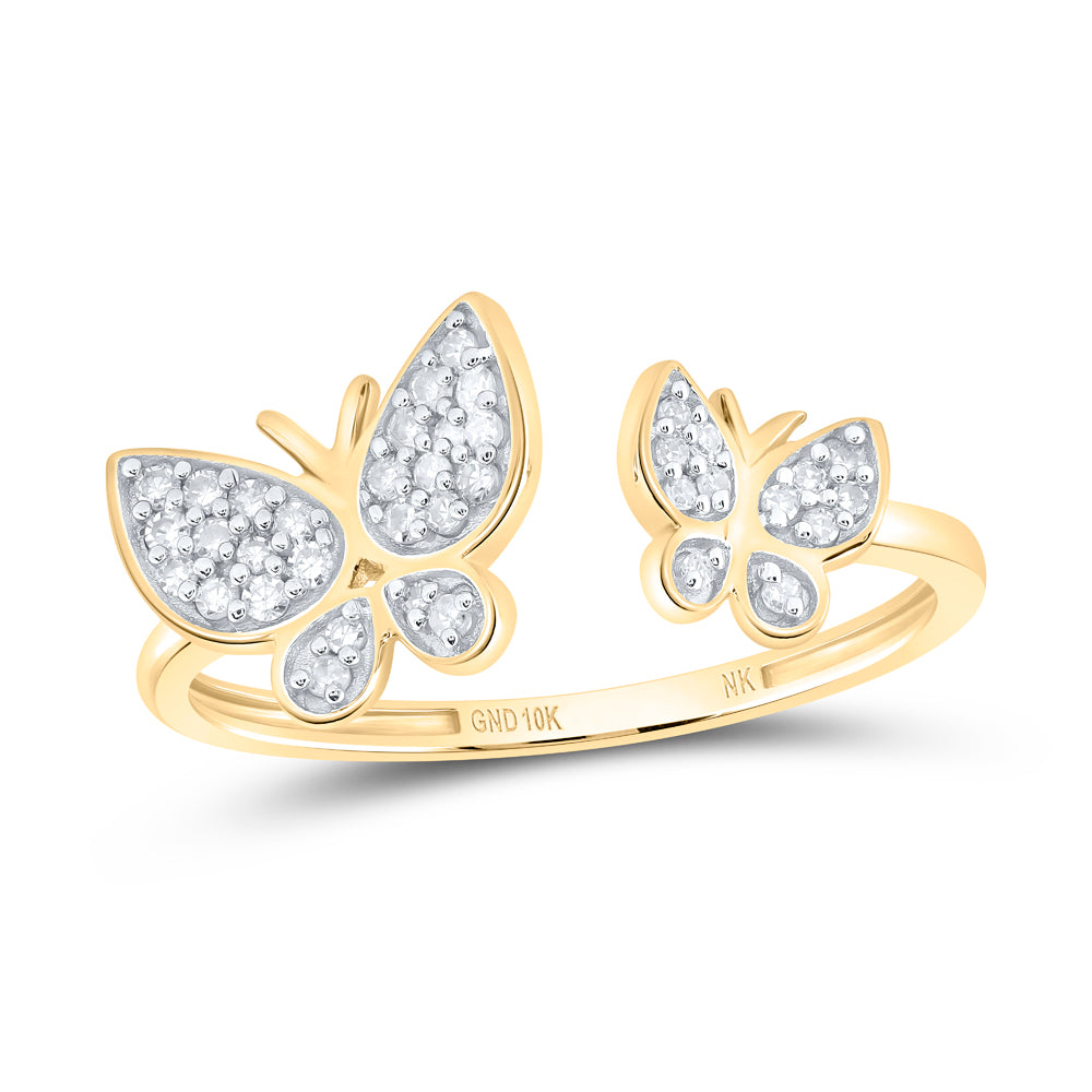 1/6CTW-DIA NK GIFT BUTTERFLY RING