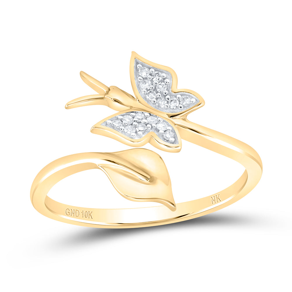 1/20CTW-DIA NK GIFT BUTTERFLY RING