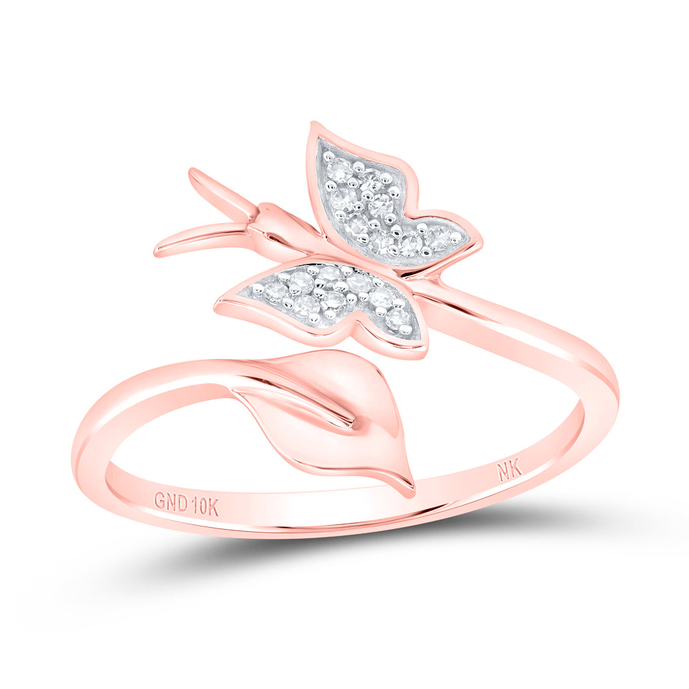 1/20CTW-DIA NK GIFT BUTTERFLY RING