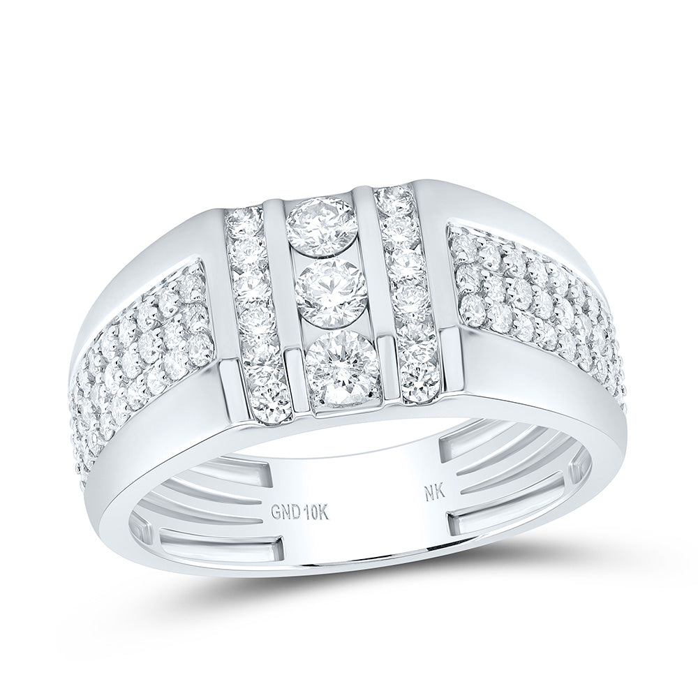 1CTW-DIA NK MENS BAND