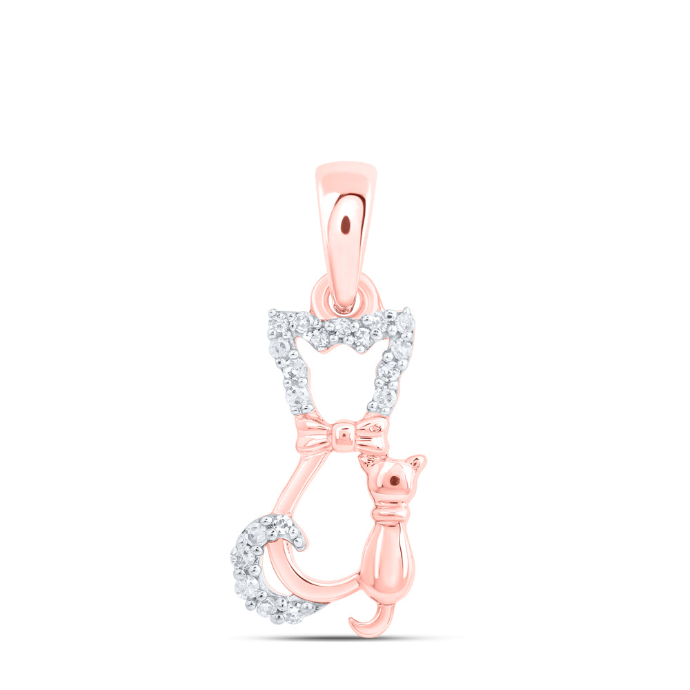 1/20CTW-DIA NK GIFT CAT PENDANT