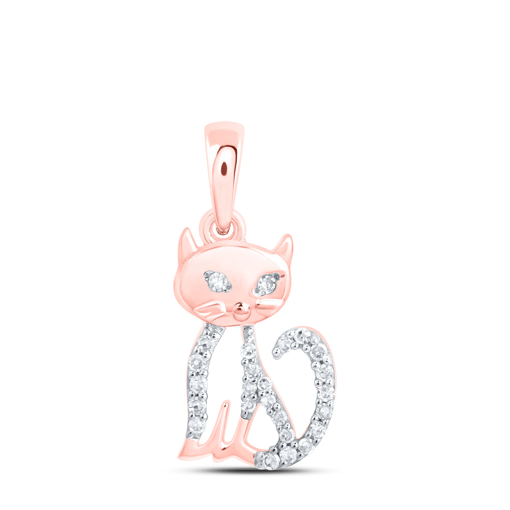 1/12CTW-DIA NK GIFT CAT PENDANT