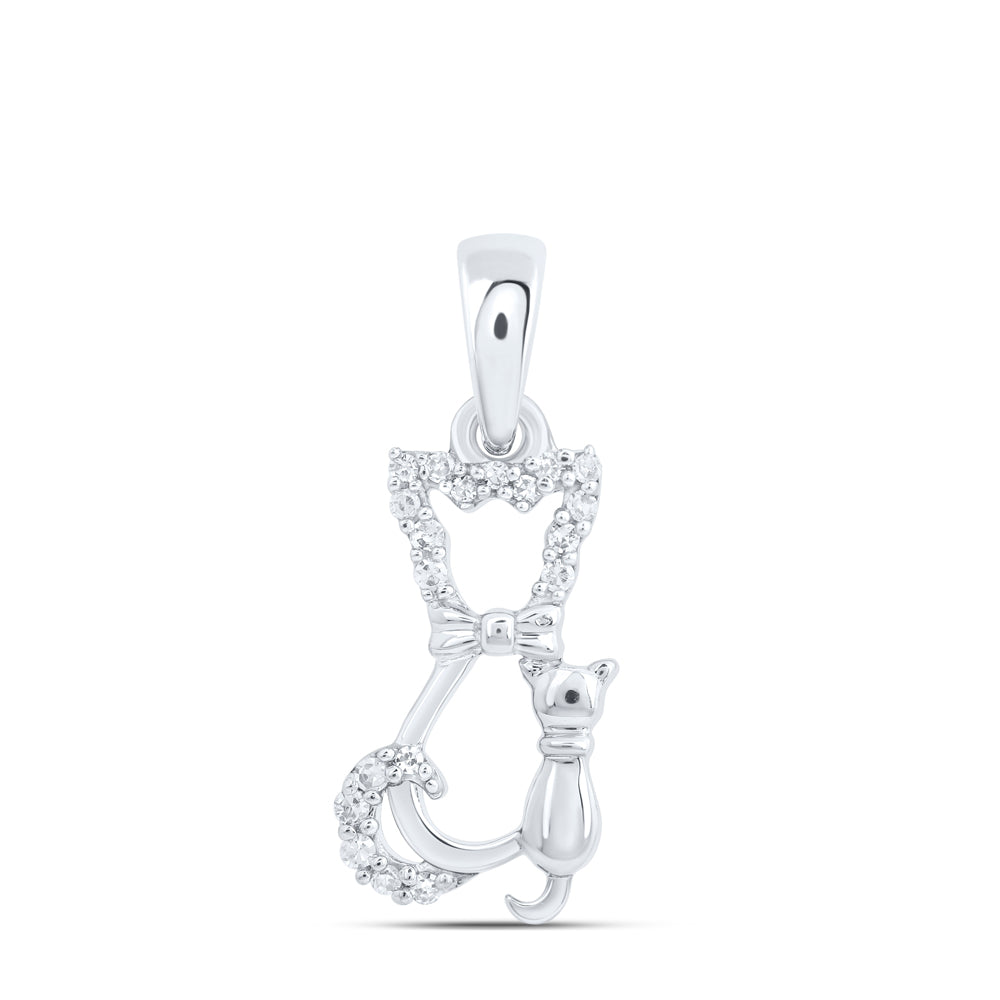 1/20CTW-DIA NK GIFT CAT PENDANT