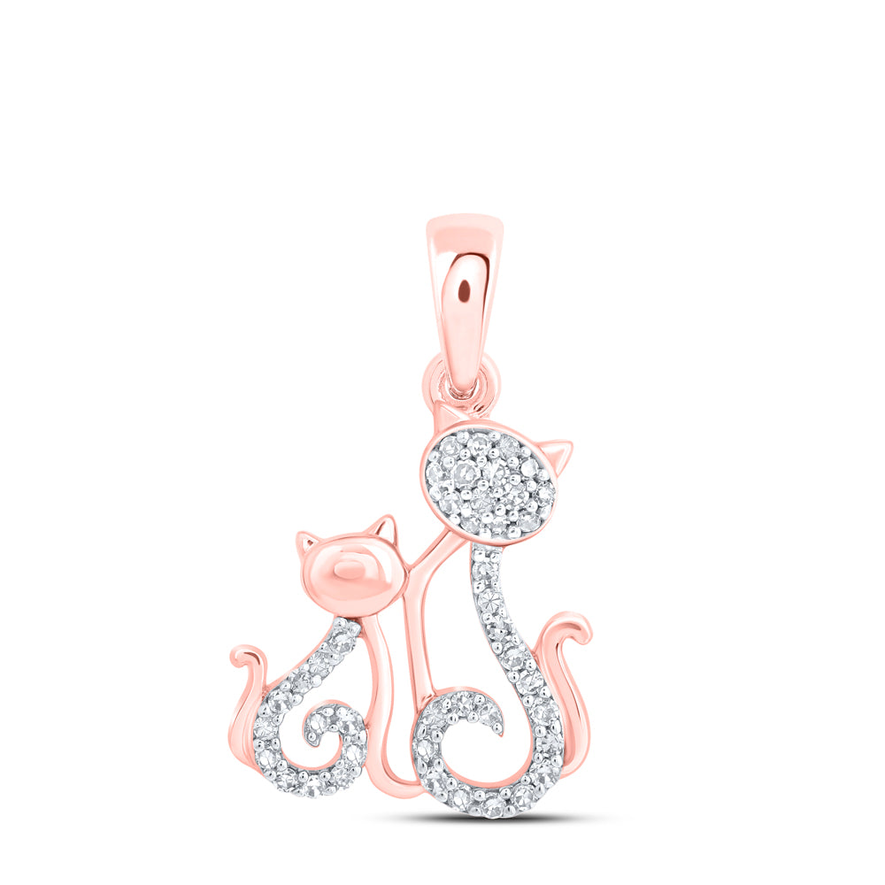 1/10CTW-DIA NK GIFT CAT PENDANT