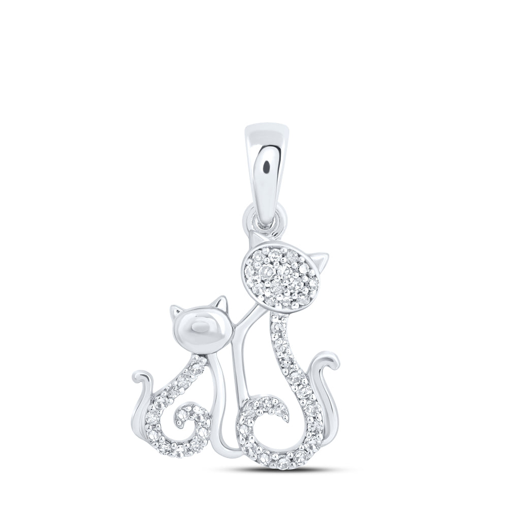 1/10CTW-DIA NK GIFT CAT PENDANT
