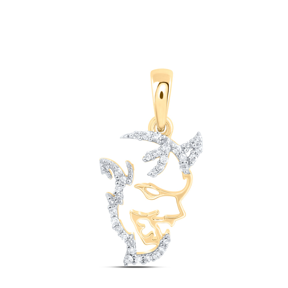 1/12CTW-DIA NK GIFT DEVIL PENDANT