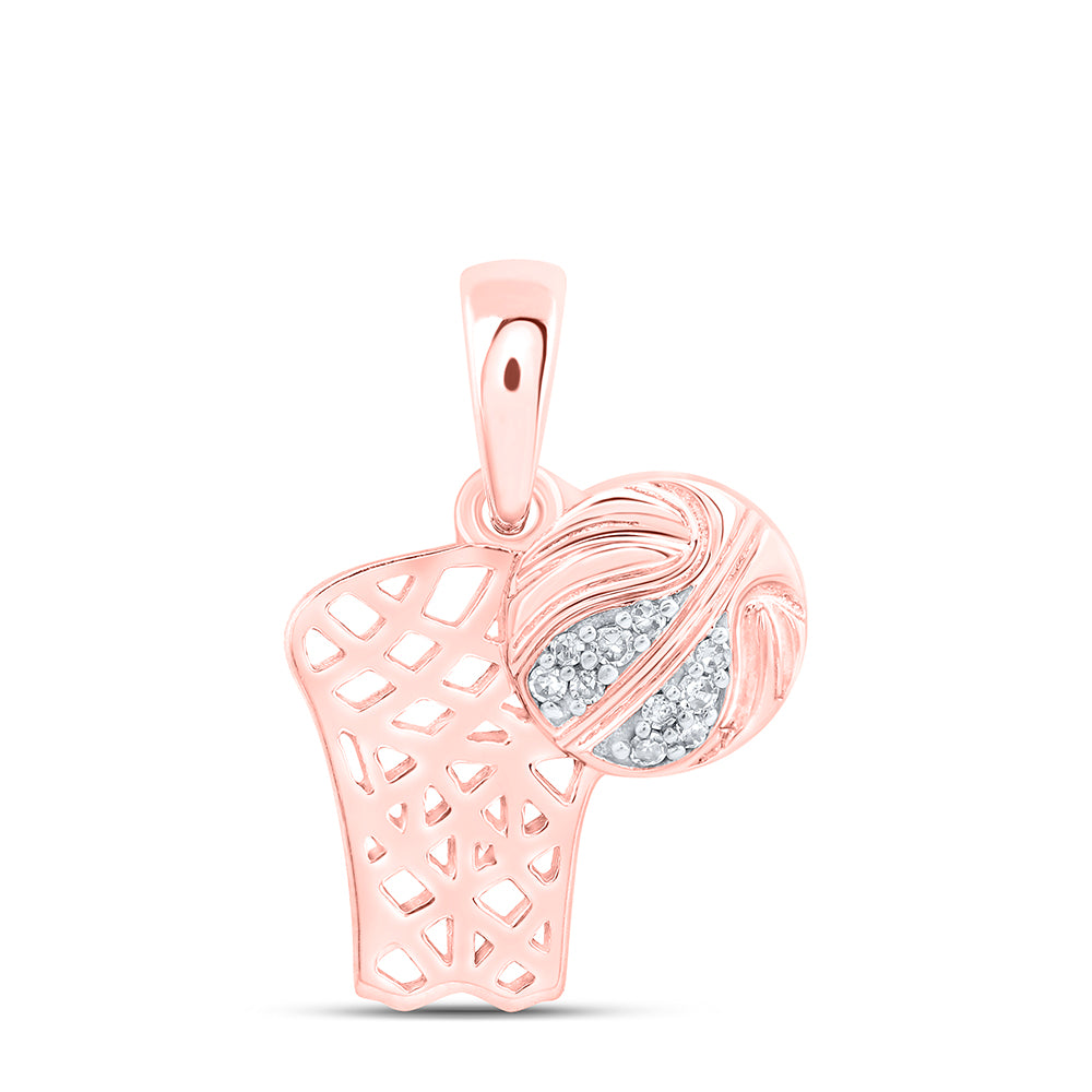 0.03CTW-DIA NK FOOTBALL BASKET GIFT PENDANT