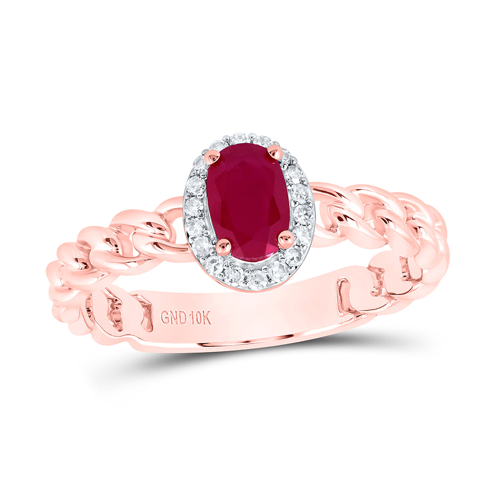 1/10CTW-DIA NK 6X4MM OV-RU SYNTHETIC RING