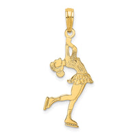 Load image into Gallery viewer, 14k Ice Skater Turning Charm
