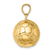 Load image into Gallery viewer, 14k 3-D Soccer Ball Charm
