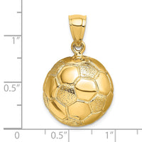 Load image into Gallery viewer, 14k 3-D Soccer Ball Charm
