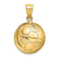 Load image into Gallery viewer, 14k 3-D Soccer Ball Charm
