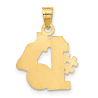 Load image into Gallery viewer, 14K #1 Soccer Ball With Cleats Pendant
