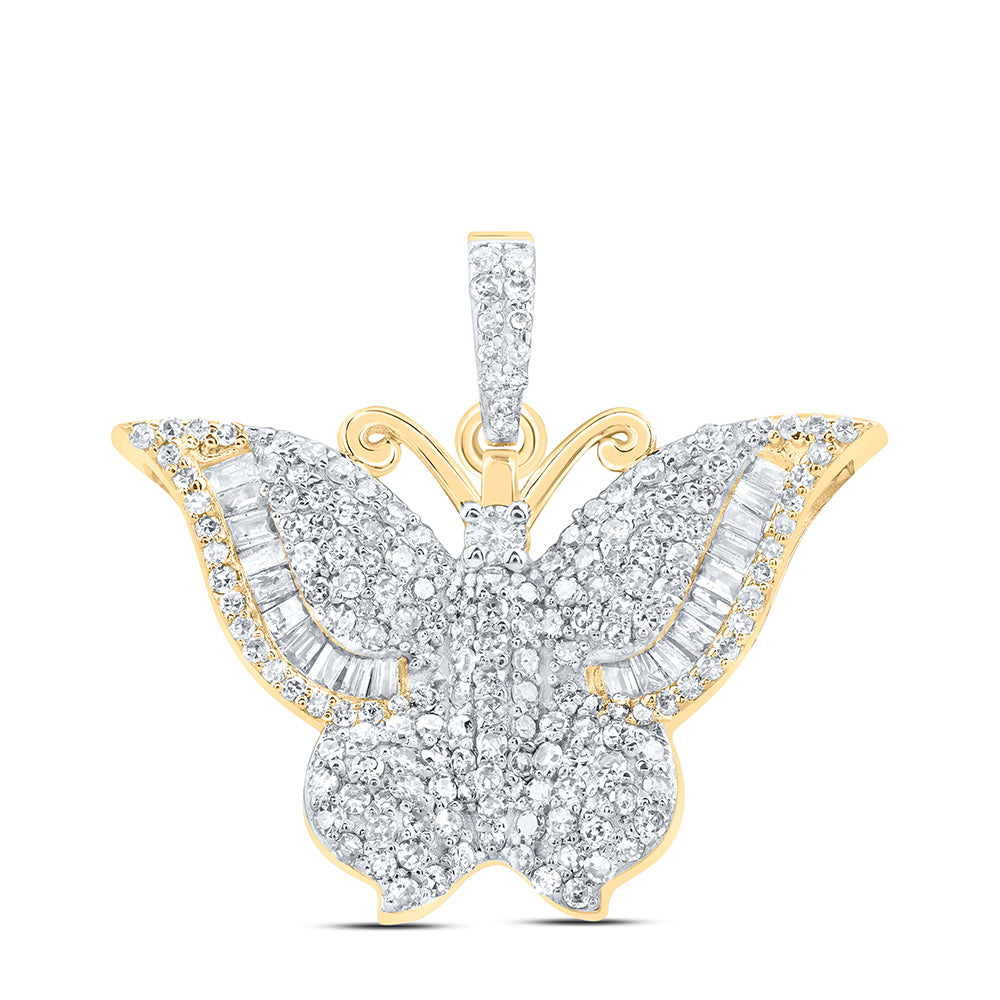 3/4CTW-DIA NK BUTTERFLY FASHION PENDANT