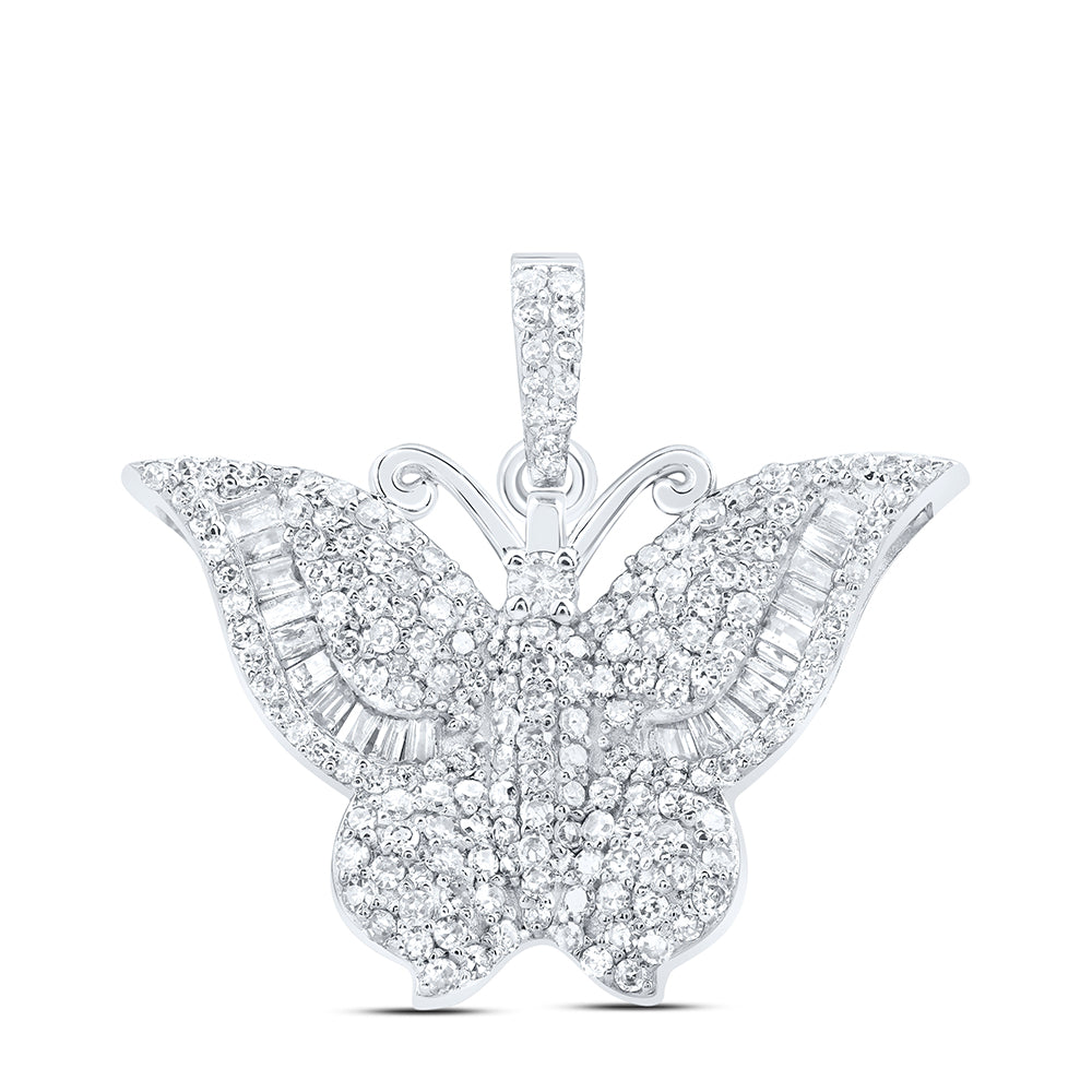 3/4CTW-DIA NK BUTTERFLY FASHION PENDANT