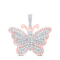 Load image into Gallery viewer, 3/4CTW-DIA NK BUTTERFLY FASHION PENDANT
