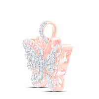 Load image into Gallery viewer, 3/4CTW-DIA NK BUTTERFLY FASHION PENDANT
