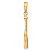 Load image into Gallery viewer, 14k 3-D Baseball Bat Pendant
