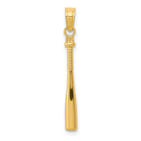 Load image into Gallery viewer, 14k 3-D Baseball Bat Pendant
