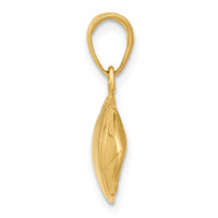 Load image into Gallery viewer, 14k Football Profile Pendant
