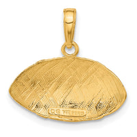Load image into Gallery viewer, 14k Football Profile Pendant
