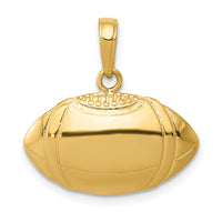 Load image into Gallery viewer, 14k Football Profile Pendant
