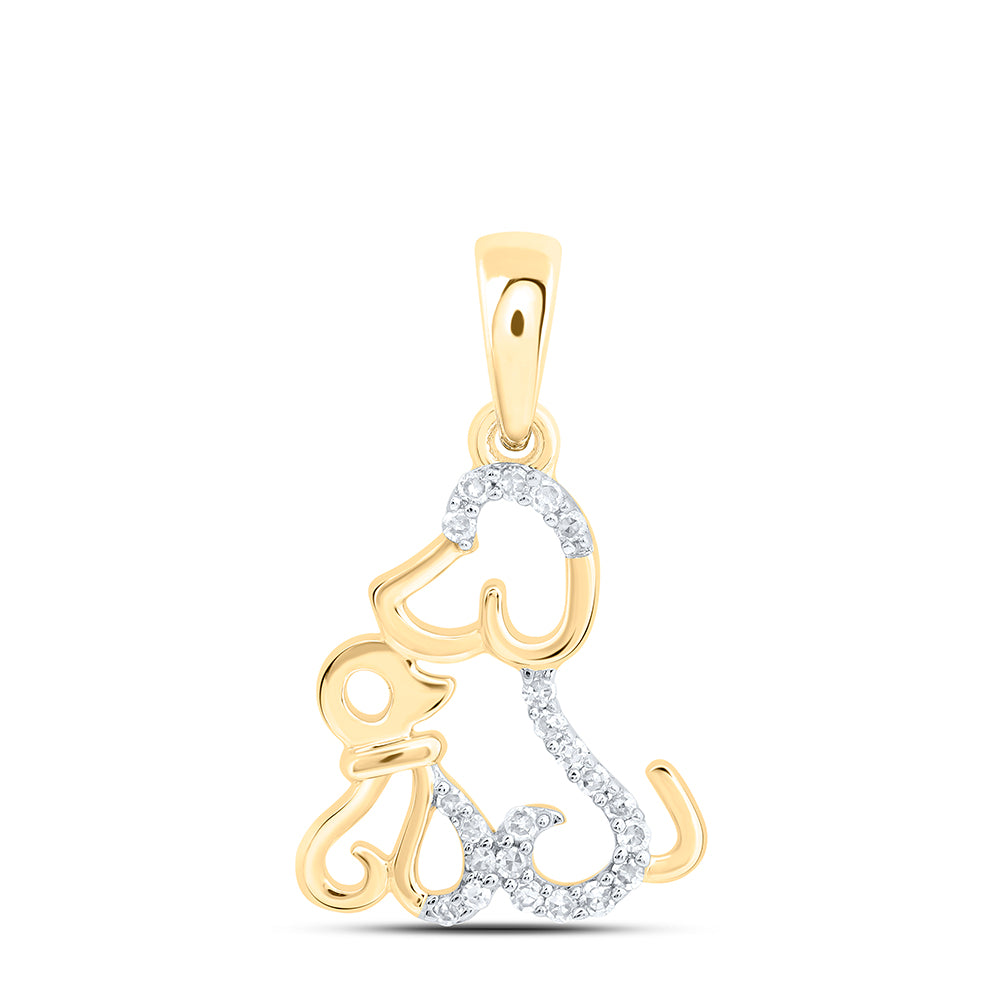 1/20CTW-DIA NK GIFT DOG PENDANT