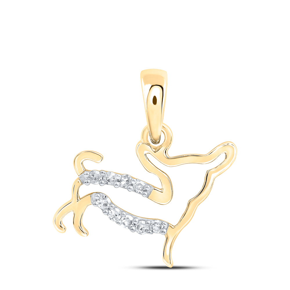 1/20CTW-DIA NK GIFT DOG PENDANT