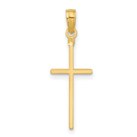 Load image into Gallery viewer, 14k Polished Cross Pendant
