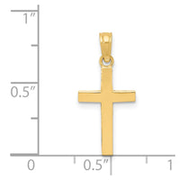 Load image into Gallery viewer, 14k Beveled Cross Charm
