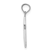 Load image into Gallery viewer, 14k White Gold Beveled Cross Charm
