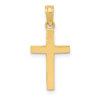 Load image into Gallery viewer, 14k Beveled Cross Charm
