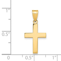 Load image into Gallery viewer, 14k Polished Cross Charm
